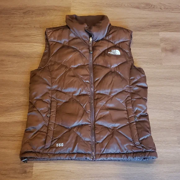 The North Face Brown Quilted Vest - Picture 1 of 8
